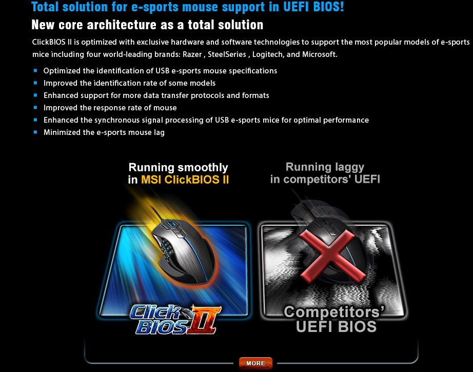 Total solution for e-sports mouse support in UEFI BIOS!