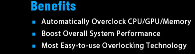 Automatically Overclock CPU/GPU/Memory